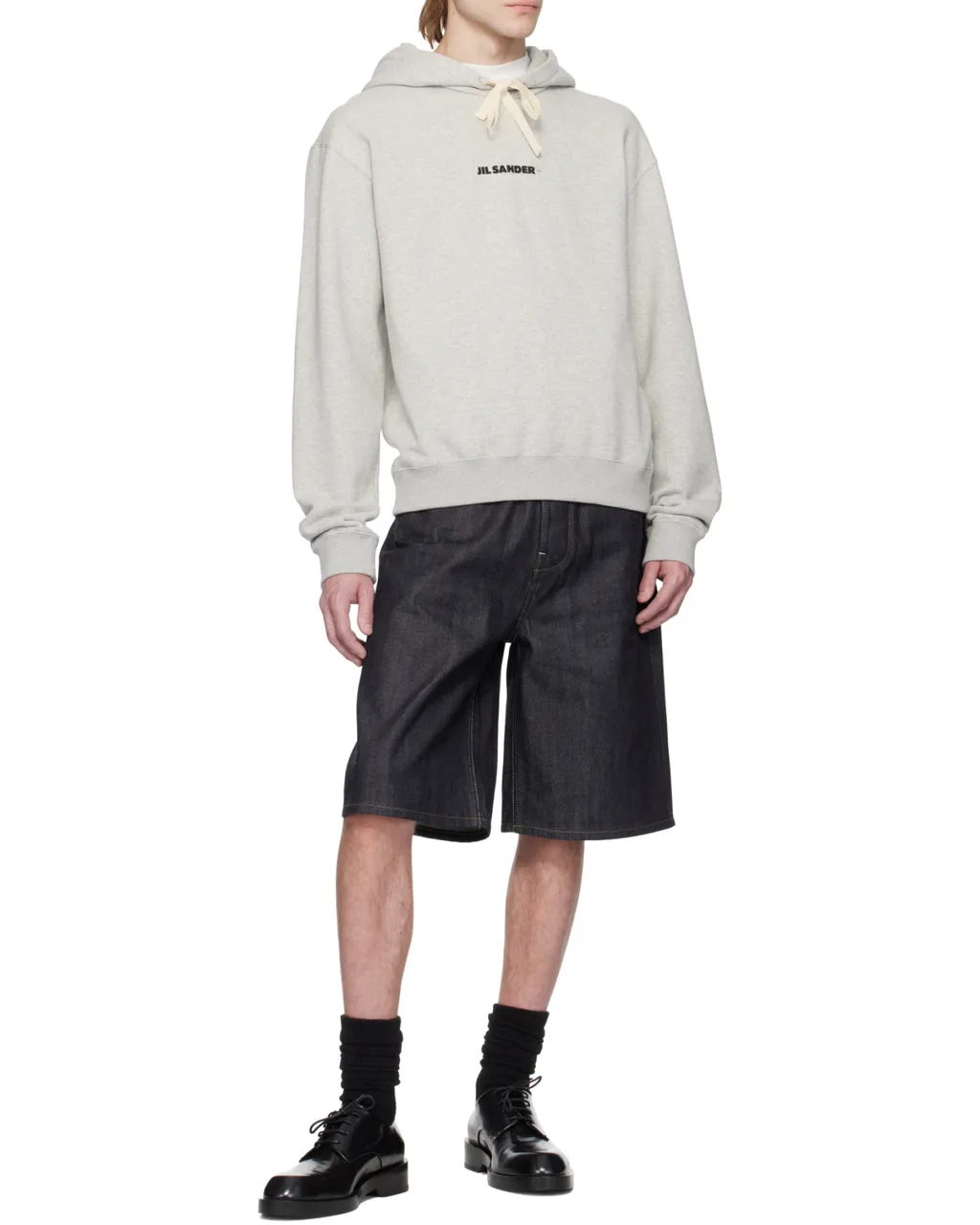 Logo Printed Drawstring Hoodie