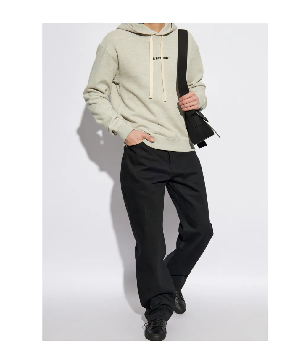 Logo Printed Drawstring Hoodie