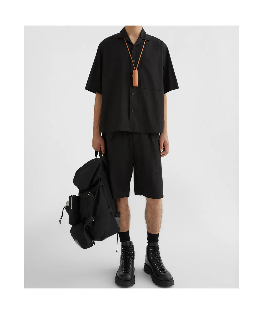 Short-Sleeved Poplin Shirt
