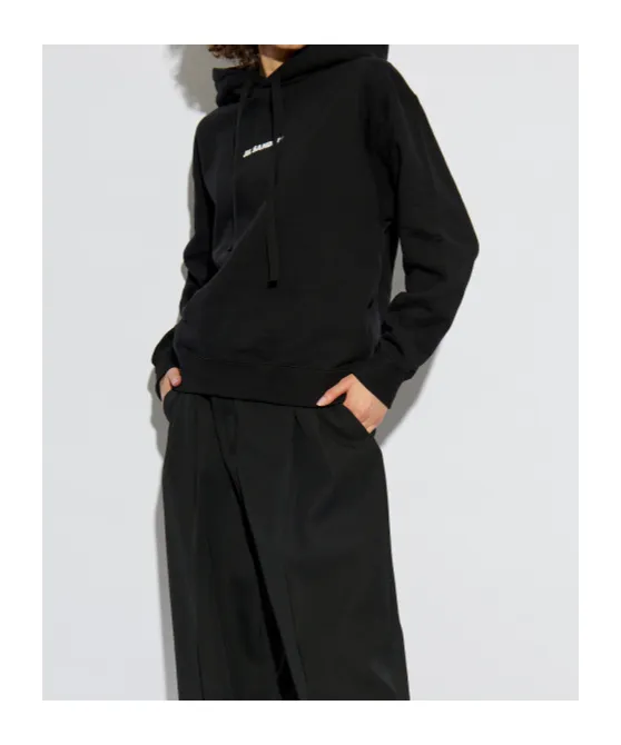Logo Printed Drawstring Hoodie