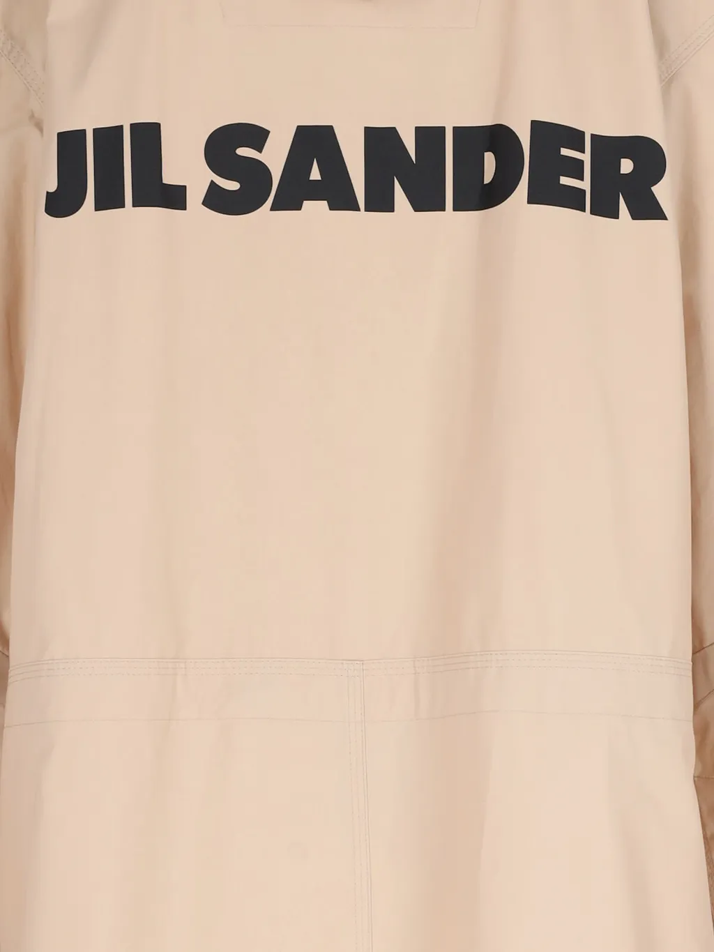 Logo Printed Drawstring Coat