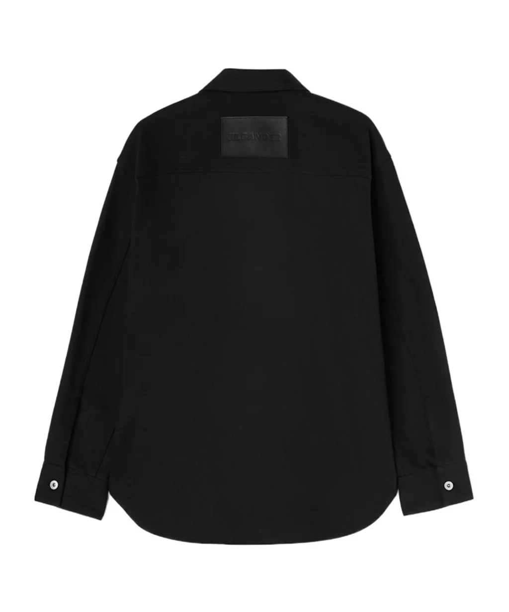 Long-Sleeved Denim Shirt