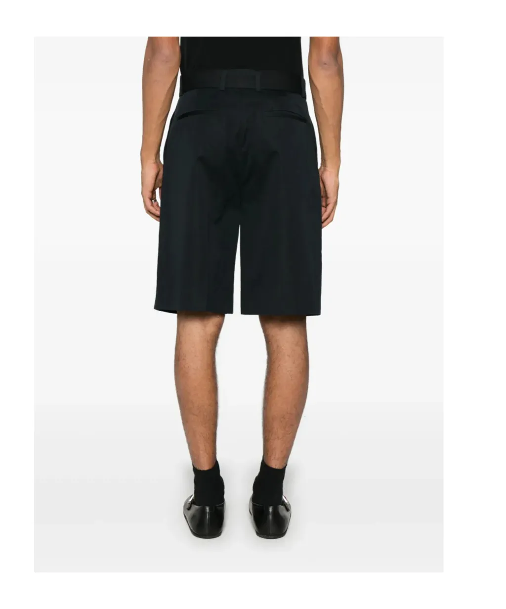 Concealed Button Poplin Shorts