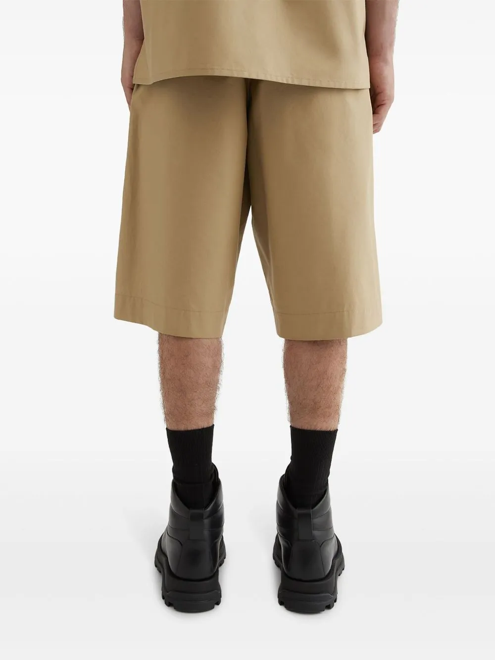 Wide-Leg Bermuda Shorts