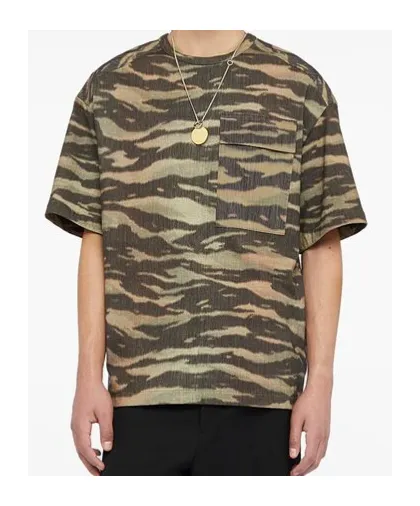 Zebra Printed Crewneck T-Shirt
