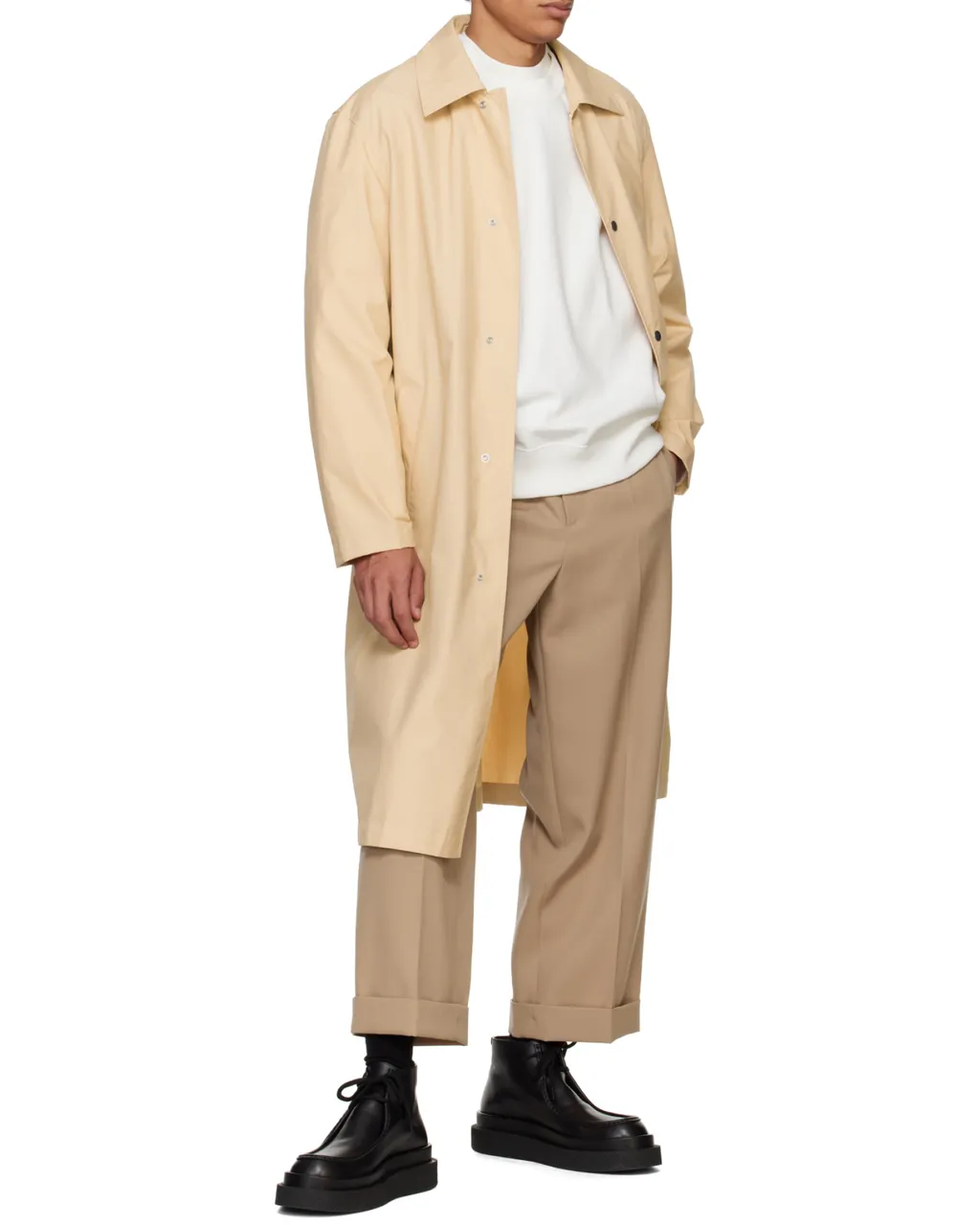 Buttoned Long Coat