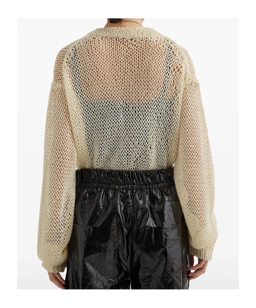 Open Knit Crewneck Jumper