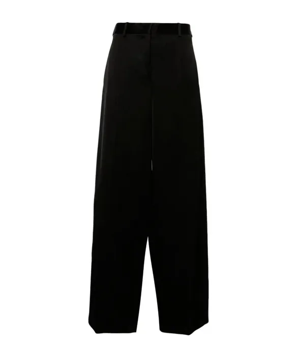 Pressed-Crease Palazzo Pants