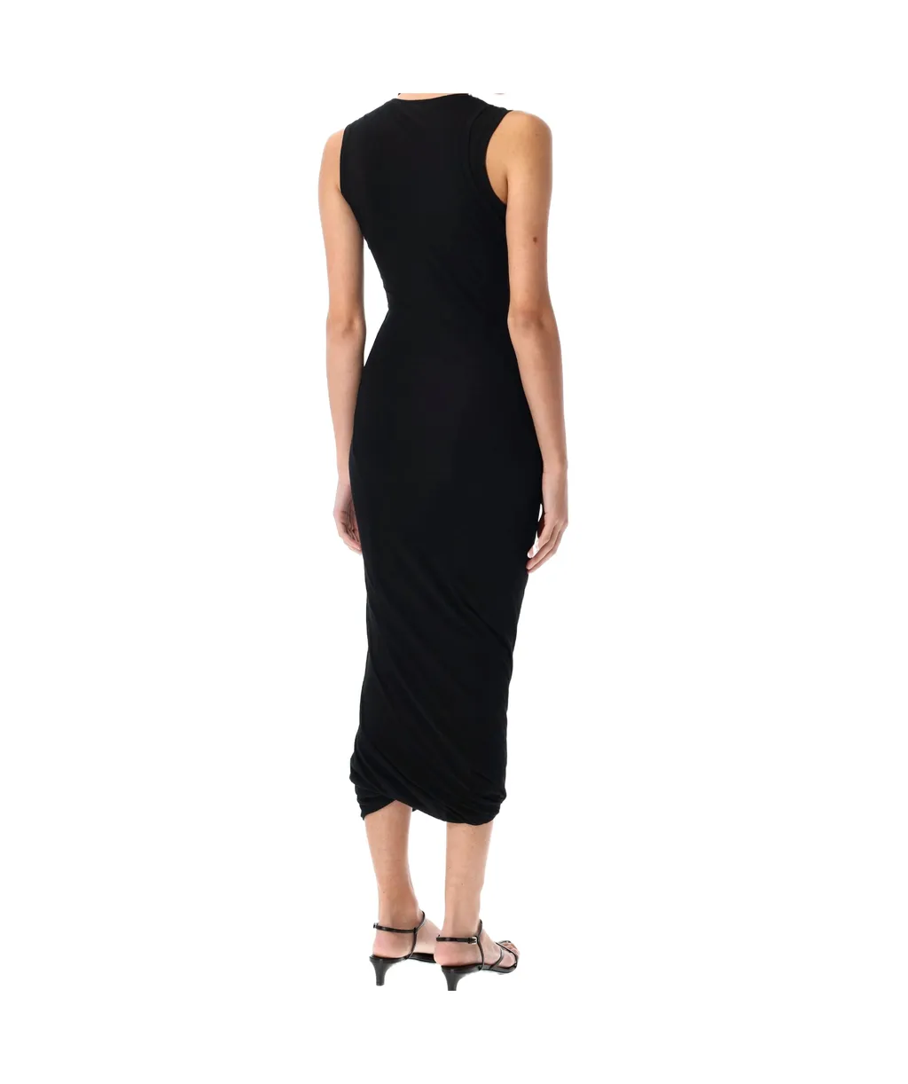 Crewneck Sleeveless Midi Dress