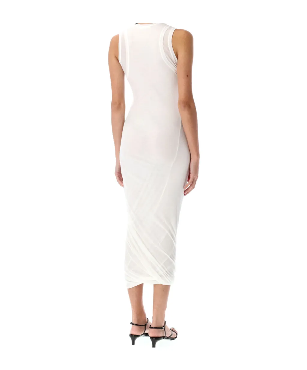 Crewneck Sleeveless Midi Dress