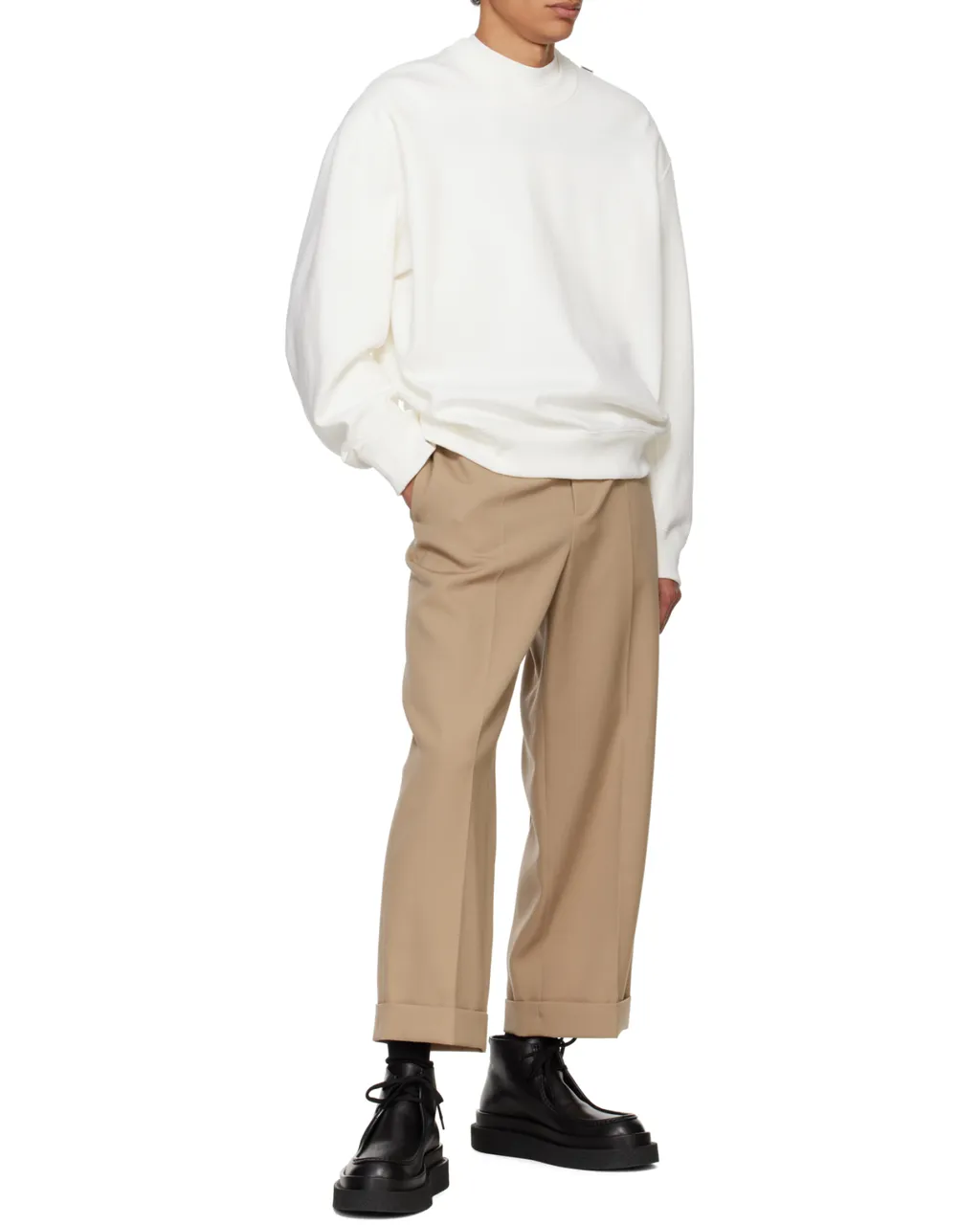Long-Sleeved Crewneck Sweatshirt