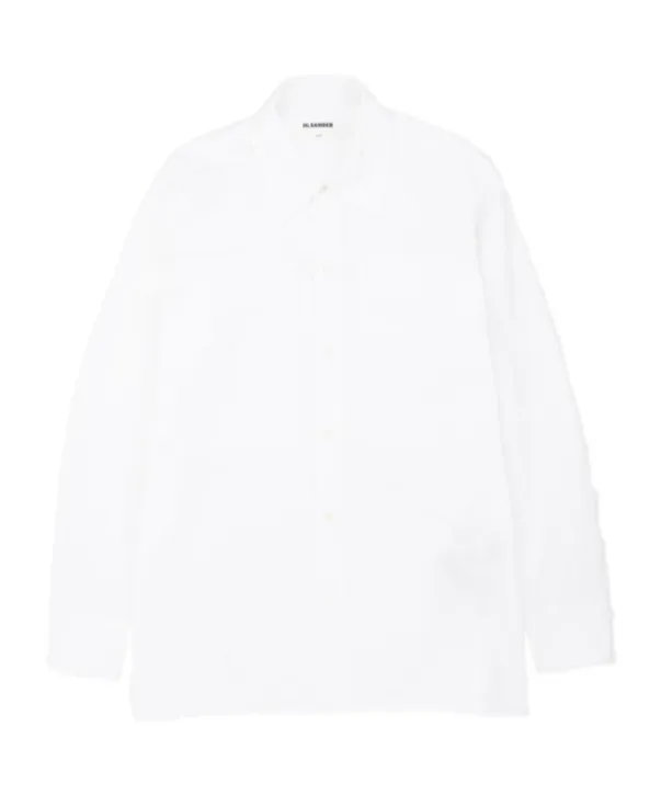 Logo Embroidered Long-Sleeved Shirt