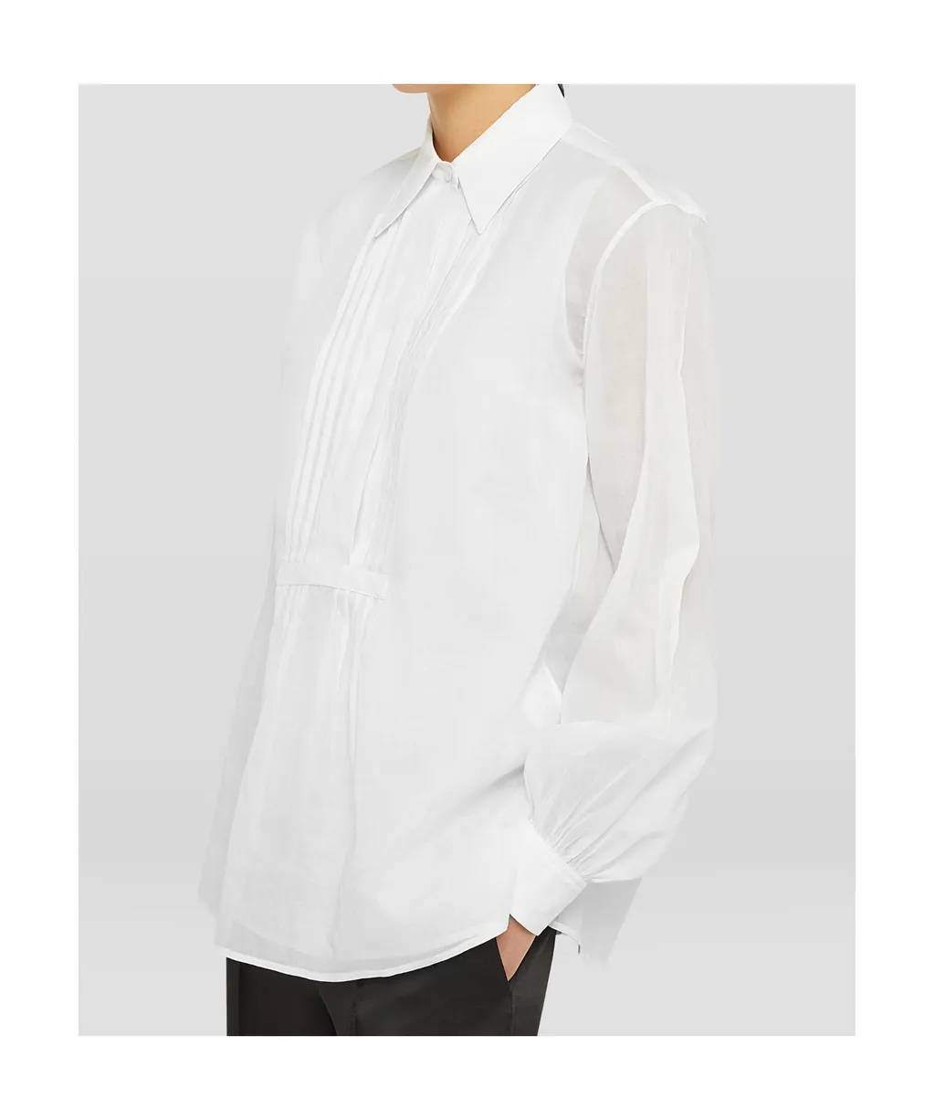 Pleated Cotton Shirt