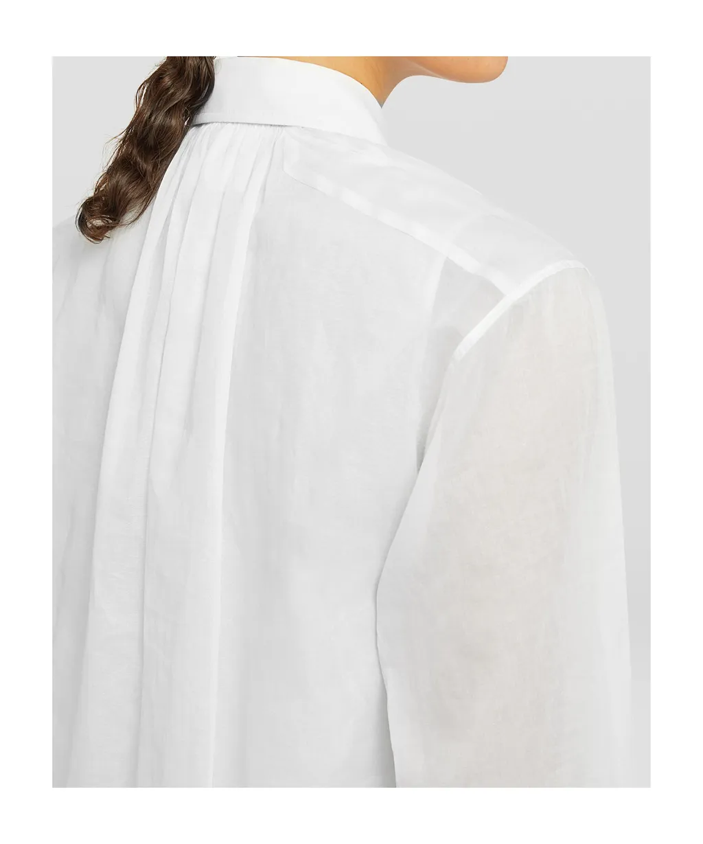 Pleated Cotton Shirt