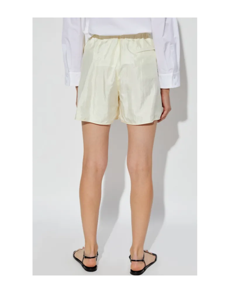Belted Straight-Leg Shorts