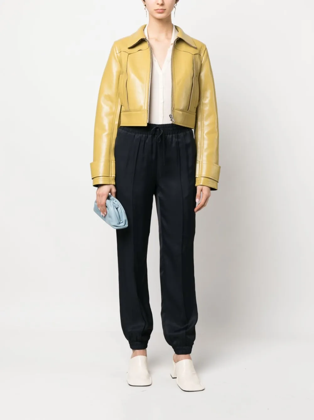 Drawstring Tapered Trousers