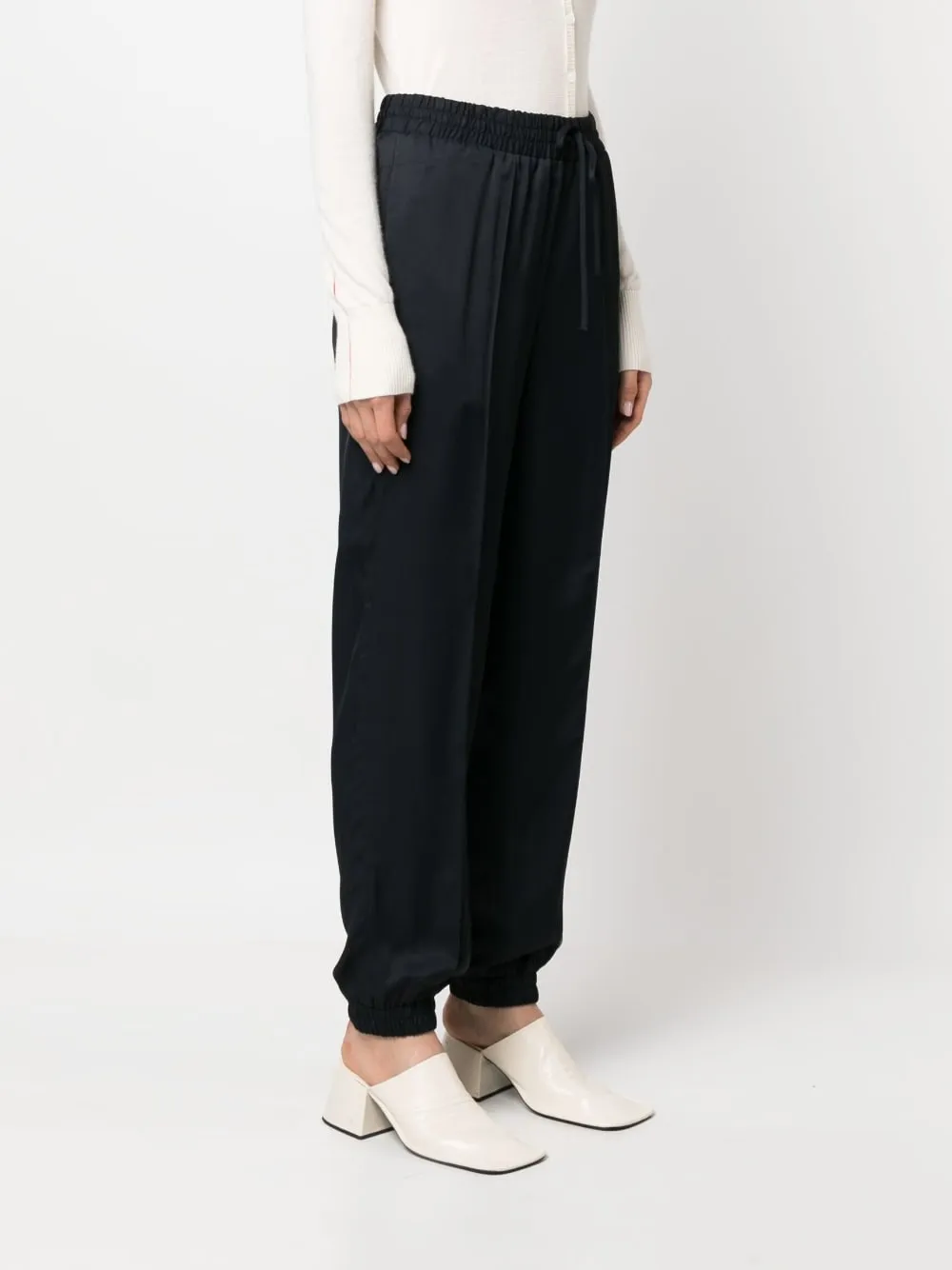 Drawstring Tapered Trousers