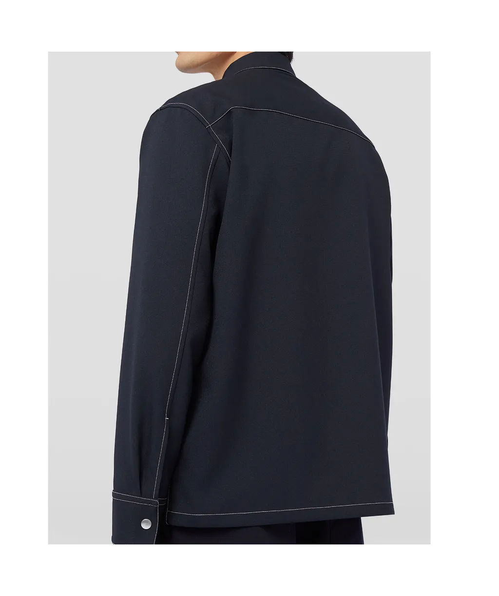 Long Sleeved Zip-Up Shirt