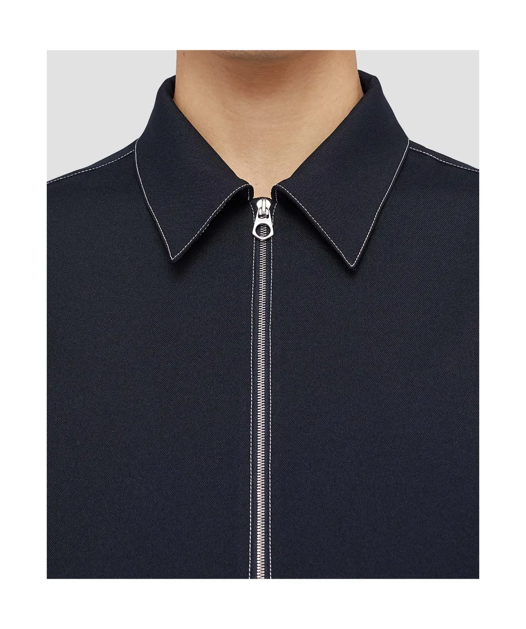 Long Sleeved Zip-Up Shirt