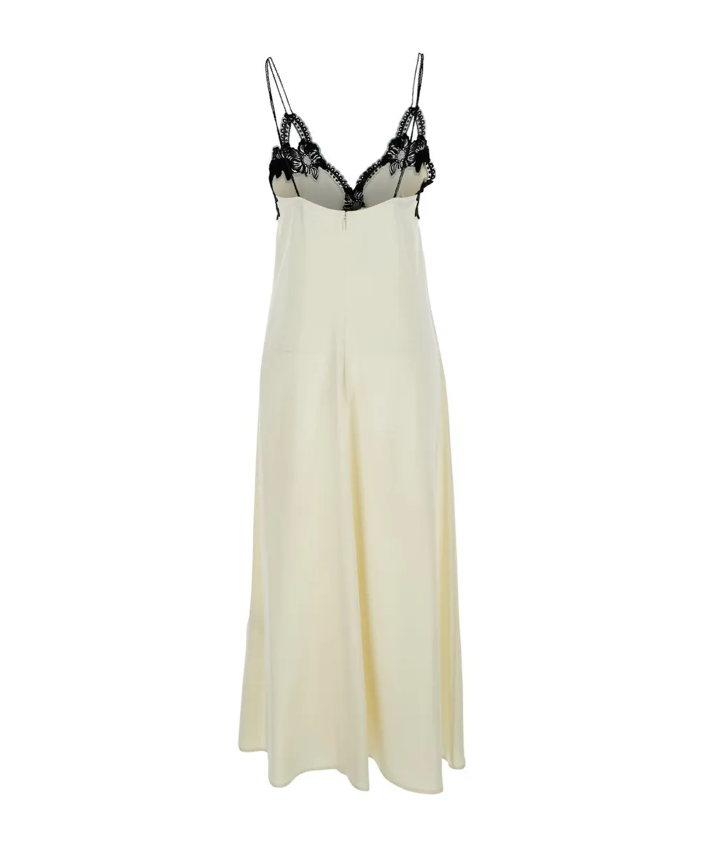 Lace Flower Detailed Midi Dress