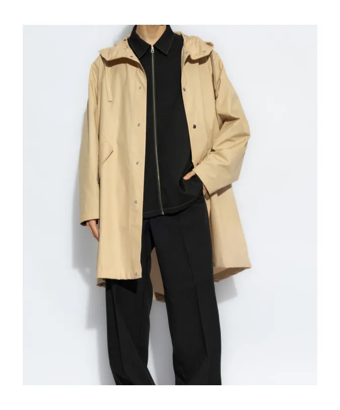Logo Printed Hooded Parka