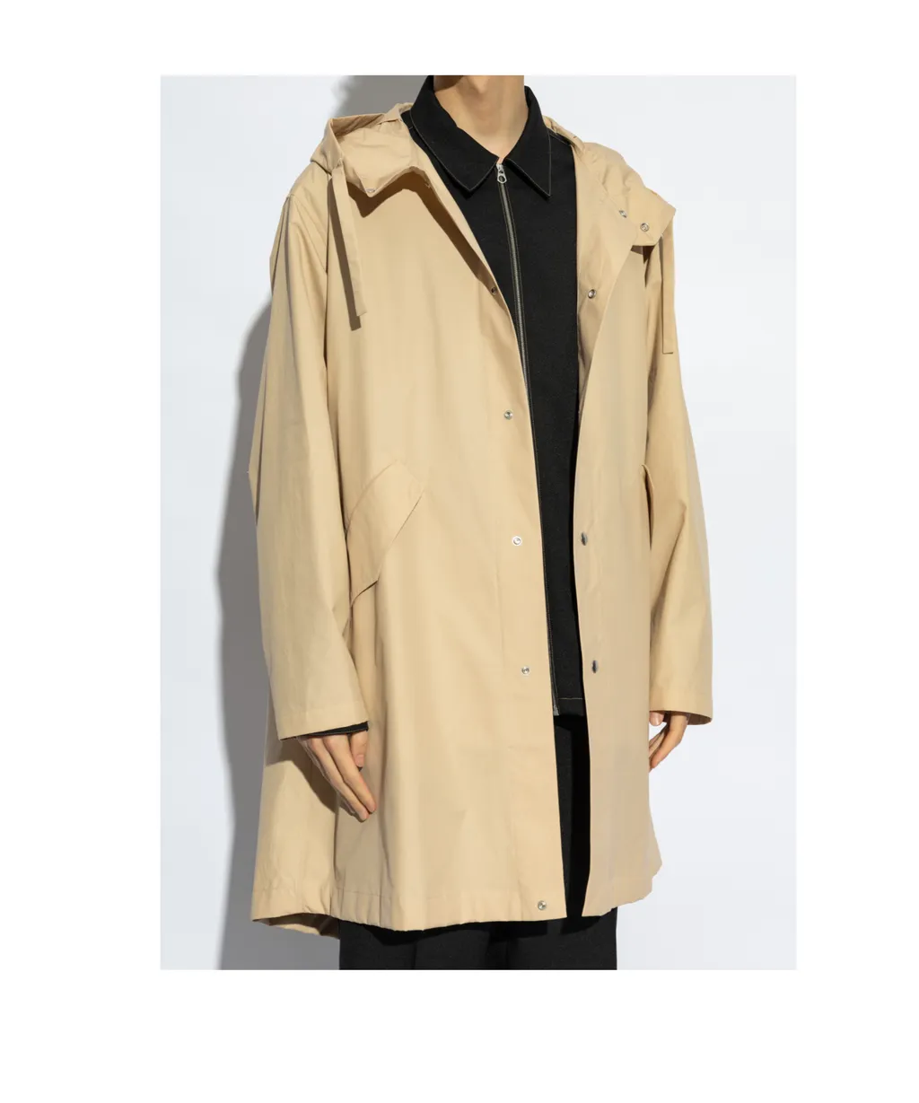 Logo Printed Hooded Parka