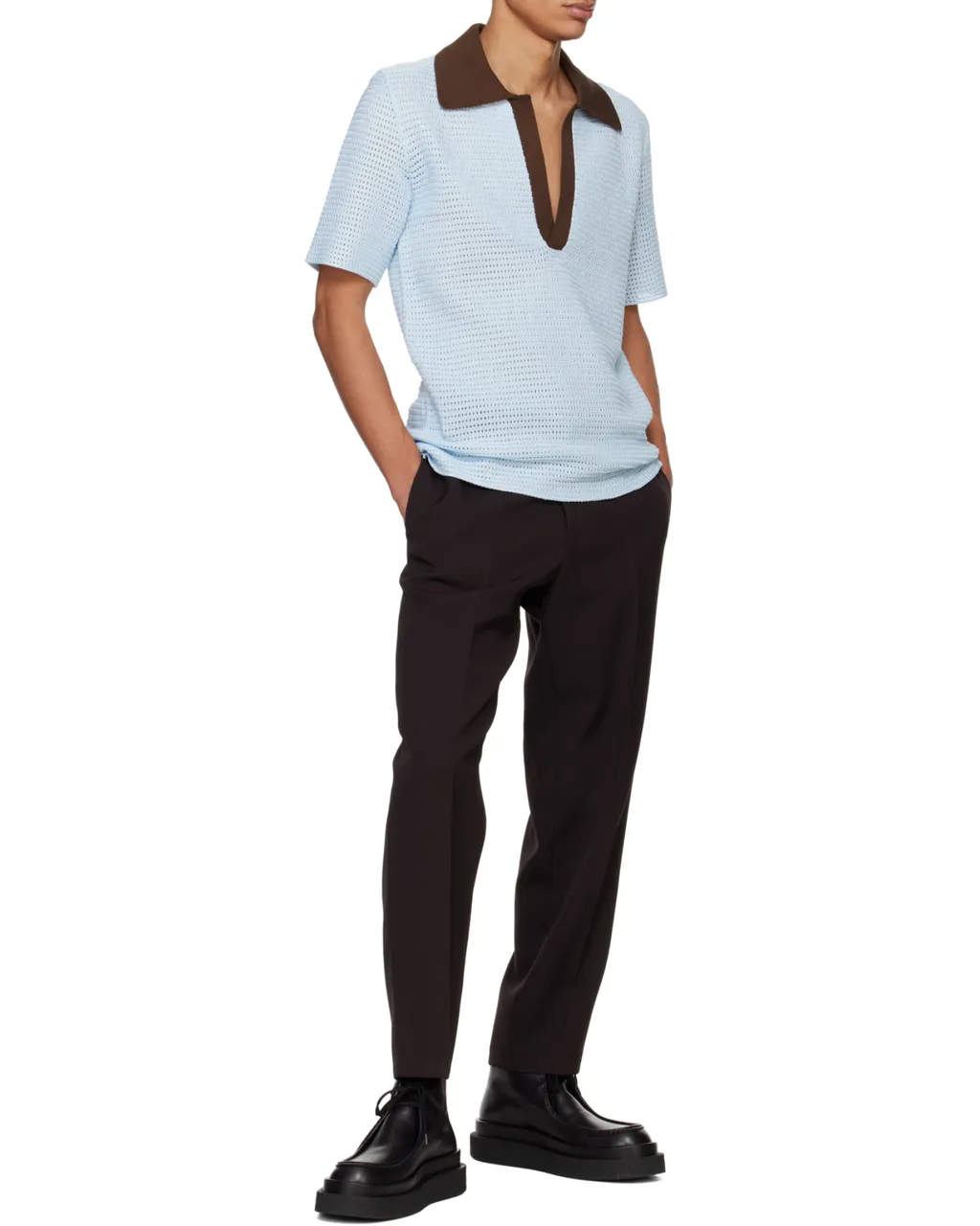 Chunky Knitted Short-Sleeved Jumper