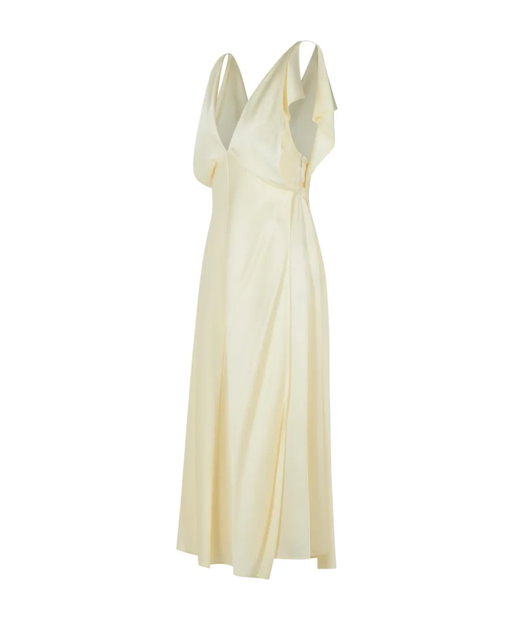 V-Neck Midi Dress