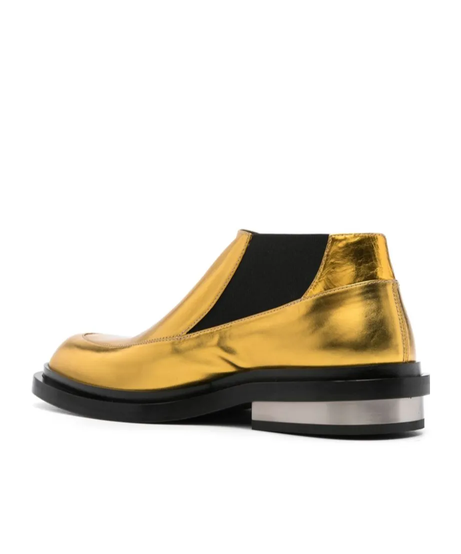 Lamé Ankle Boots