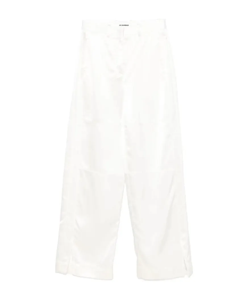 Satin Straight Leg Trousers