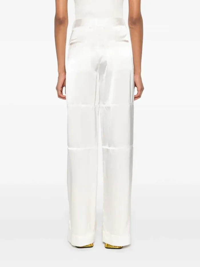 Satin Straight Leg Trousers