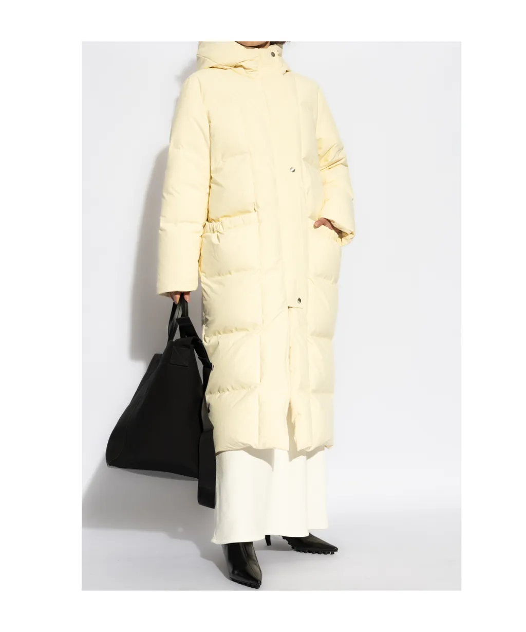 Quilted Hooded Down Coat