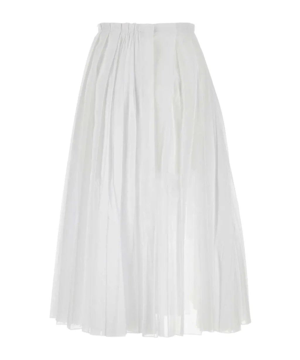 Wide Pleated Skirt
