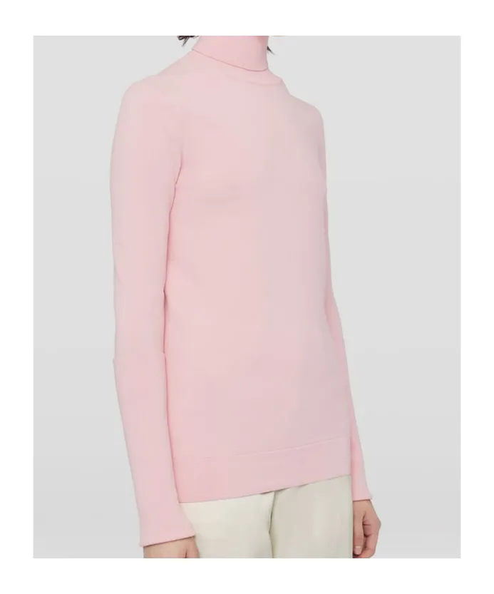 High-Neck Ribbed Sweater