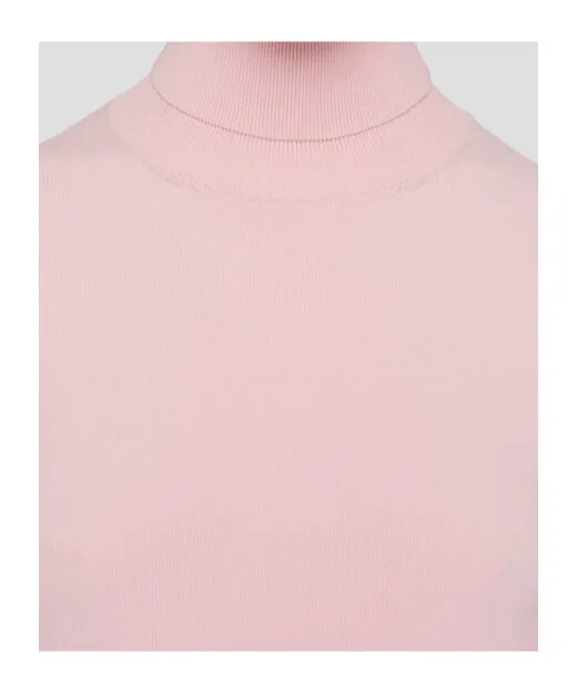 High-Neck Ribbed Sweater