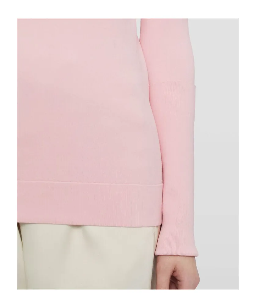 High-Neck Ribbed Sweater