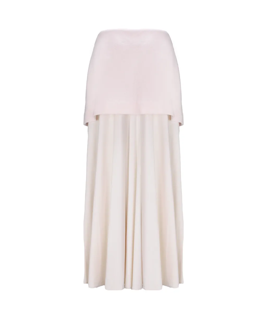Layered Effect Midi Skirt