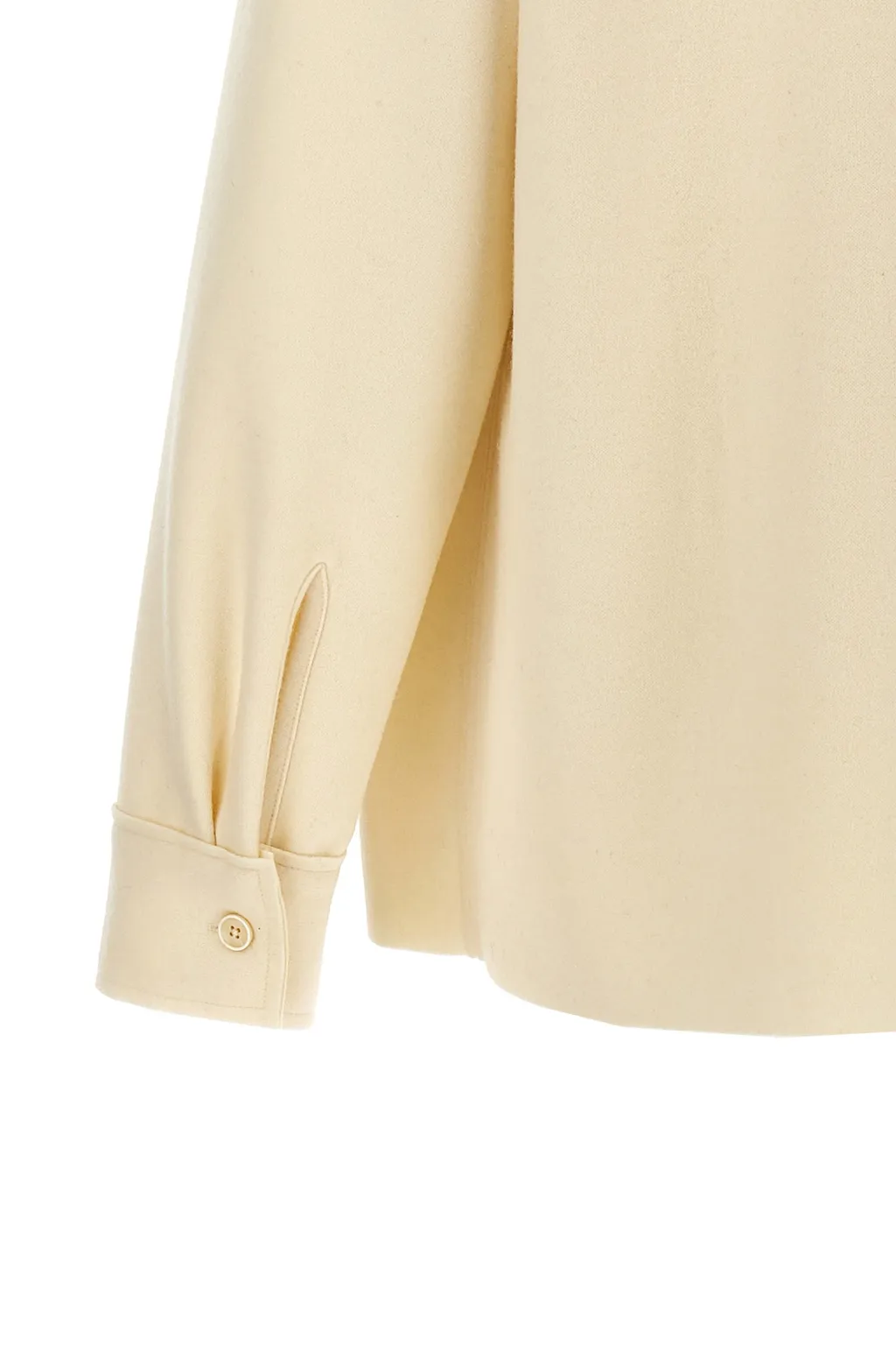 Long-Sleeved Straight Hem Shirt