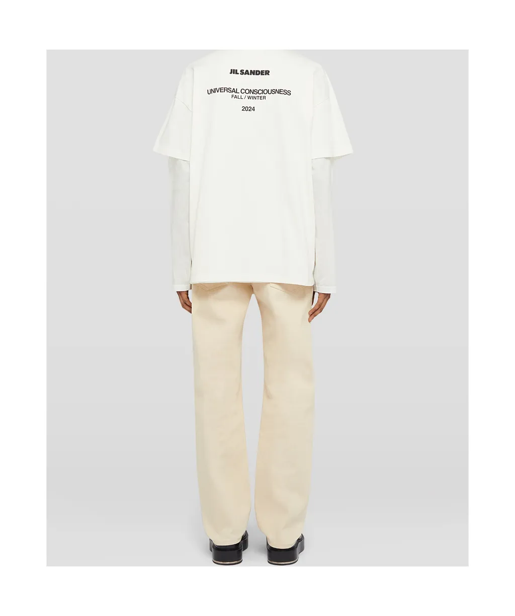 Button-Fastened Straight-Leg Jeans