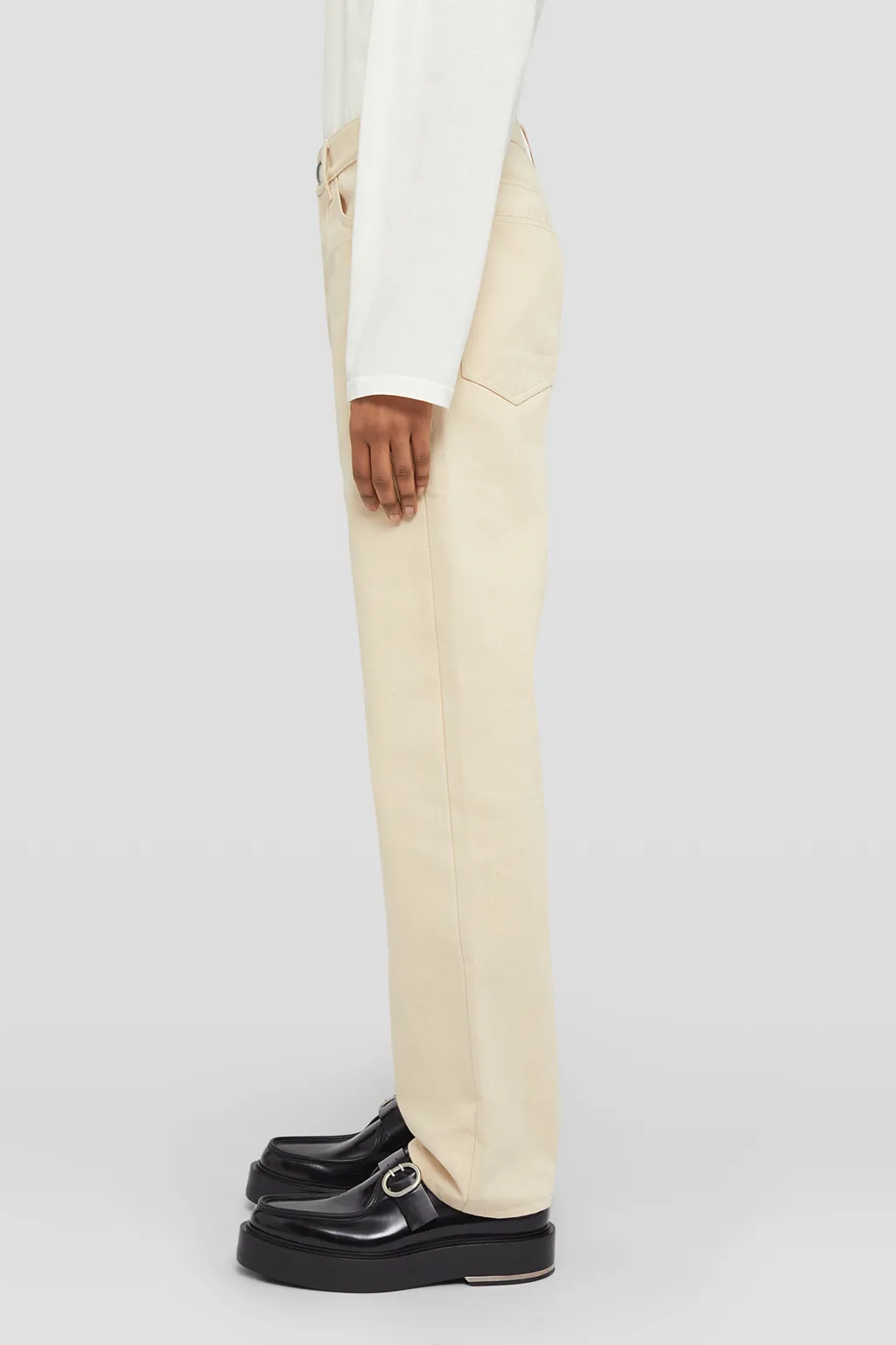 Button-Fastened Straight-Leg Jeans