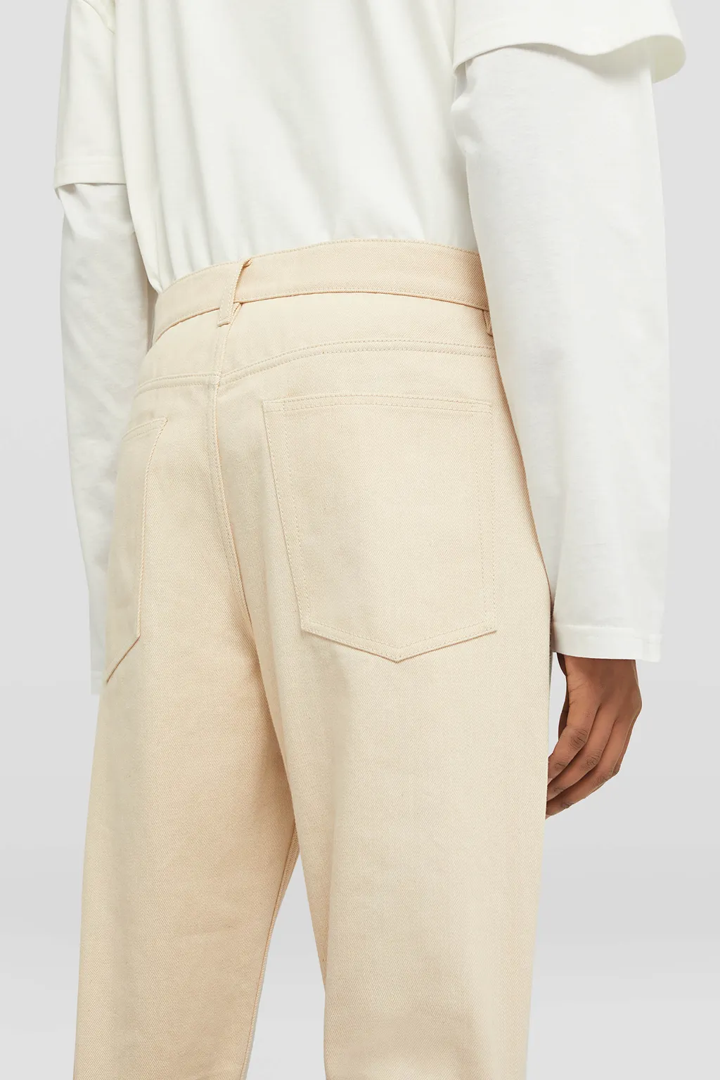 Button-Fastened Straight-Leg Jeans