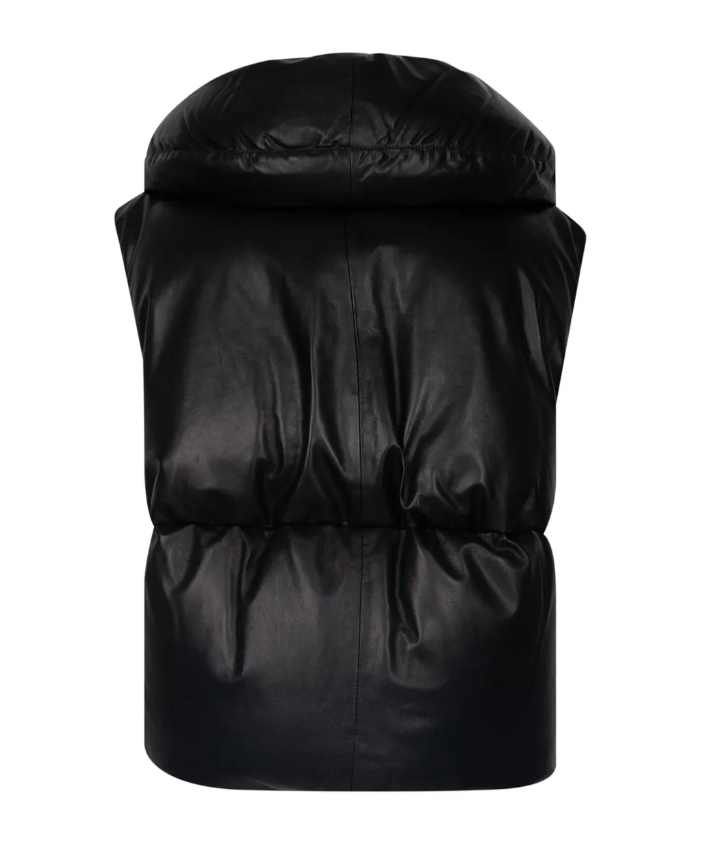 Leather Padded Gilet