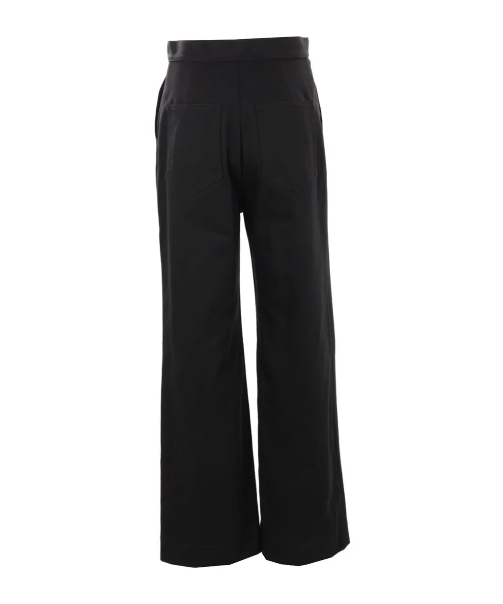 Straight-Leg Denim Trousers