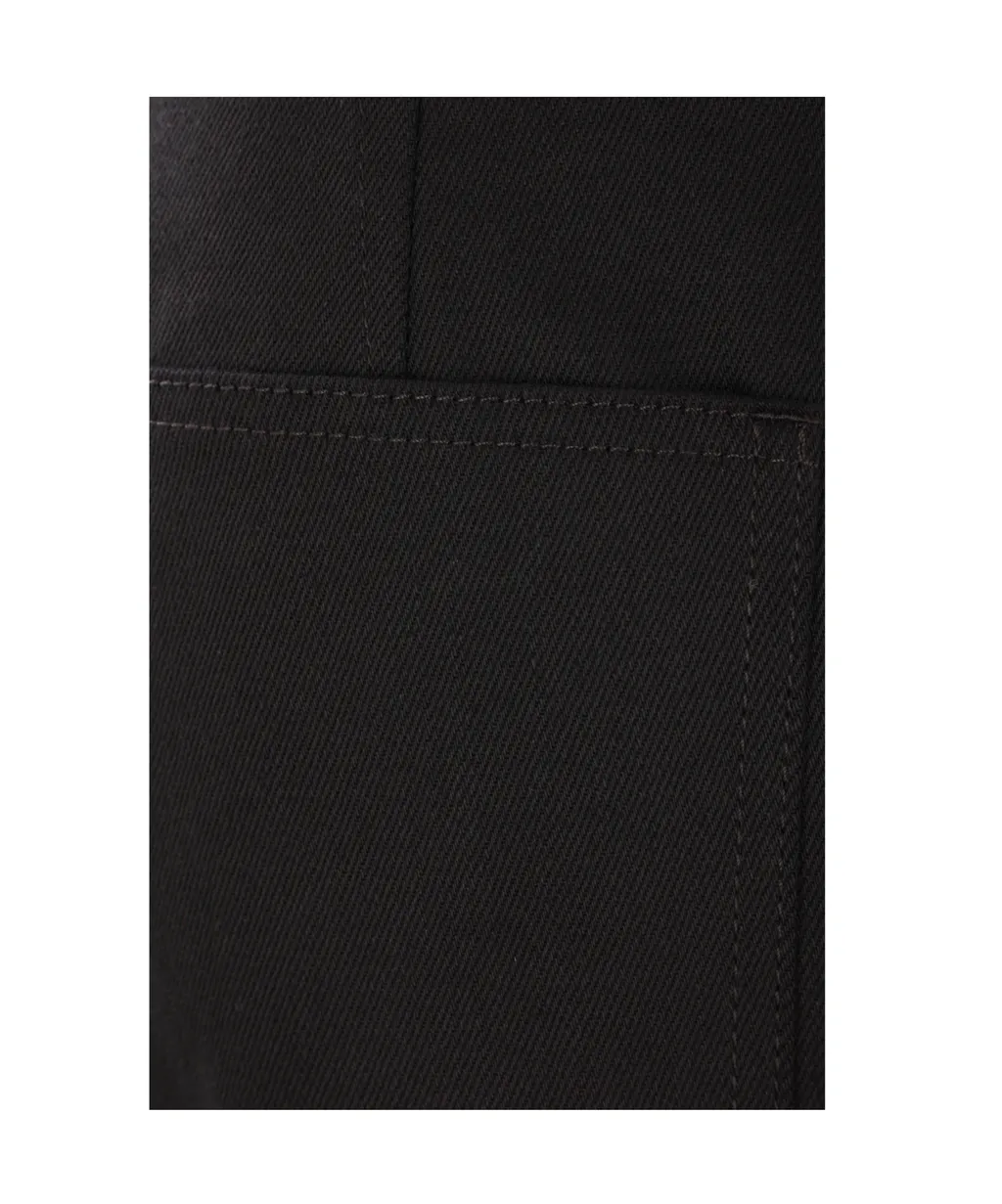 Straight-Leg Denim Trousers