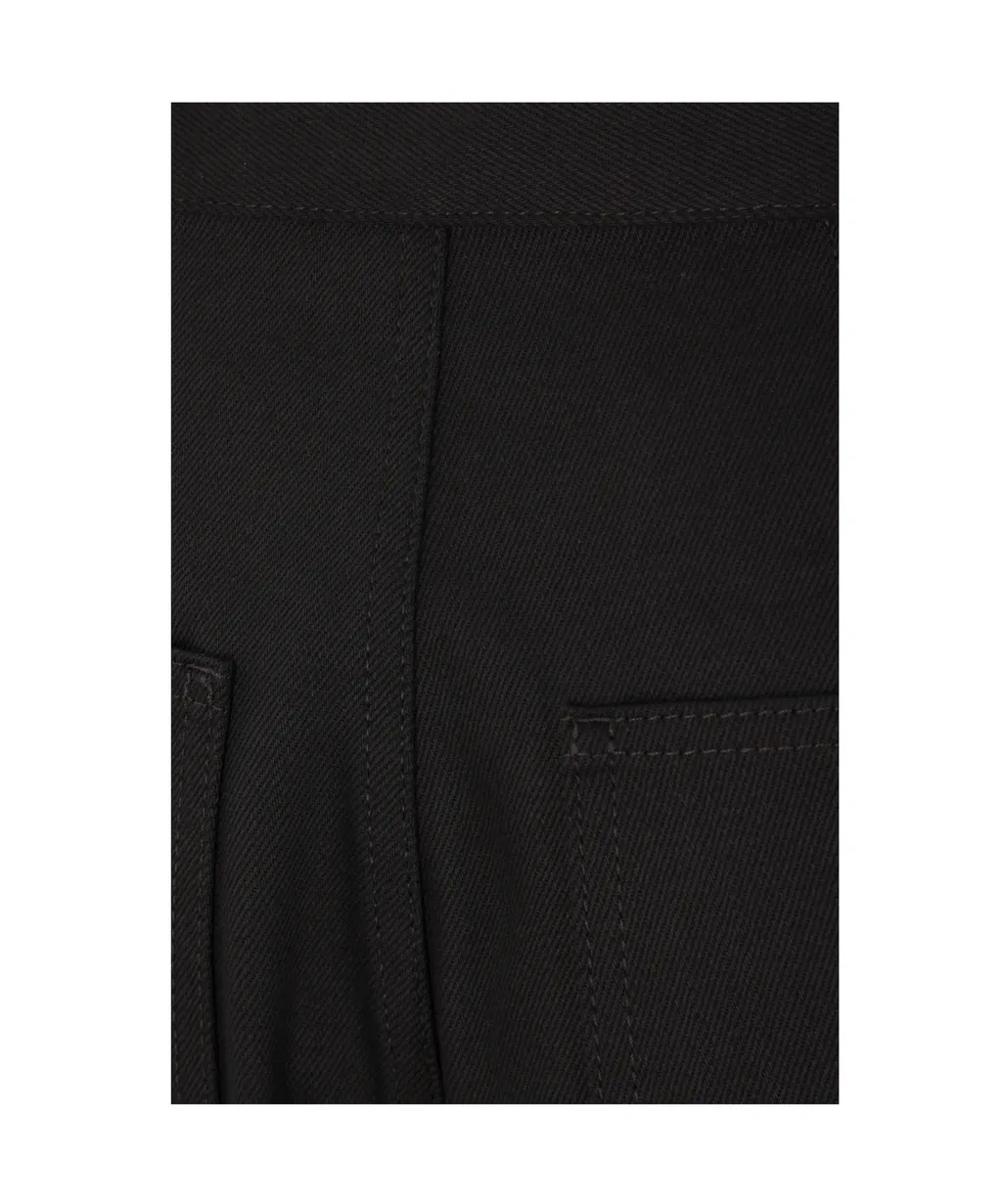Straight-Leg Denim Trousers