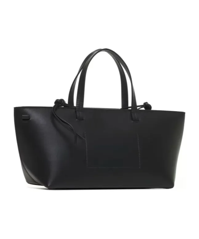 Logo Printed Top Handle Bag
