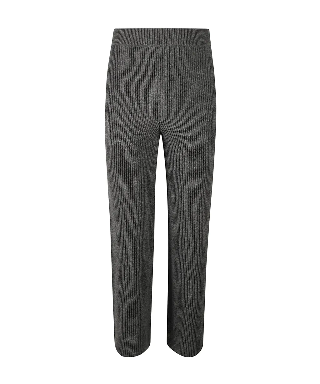 Ribbed Straight Leg Track Pants