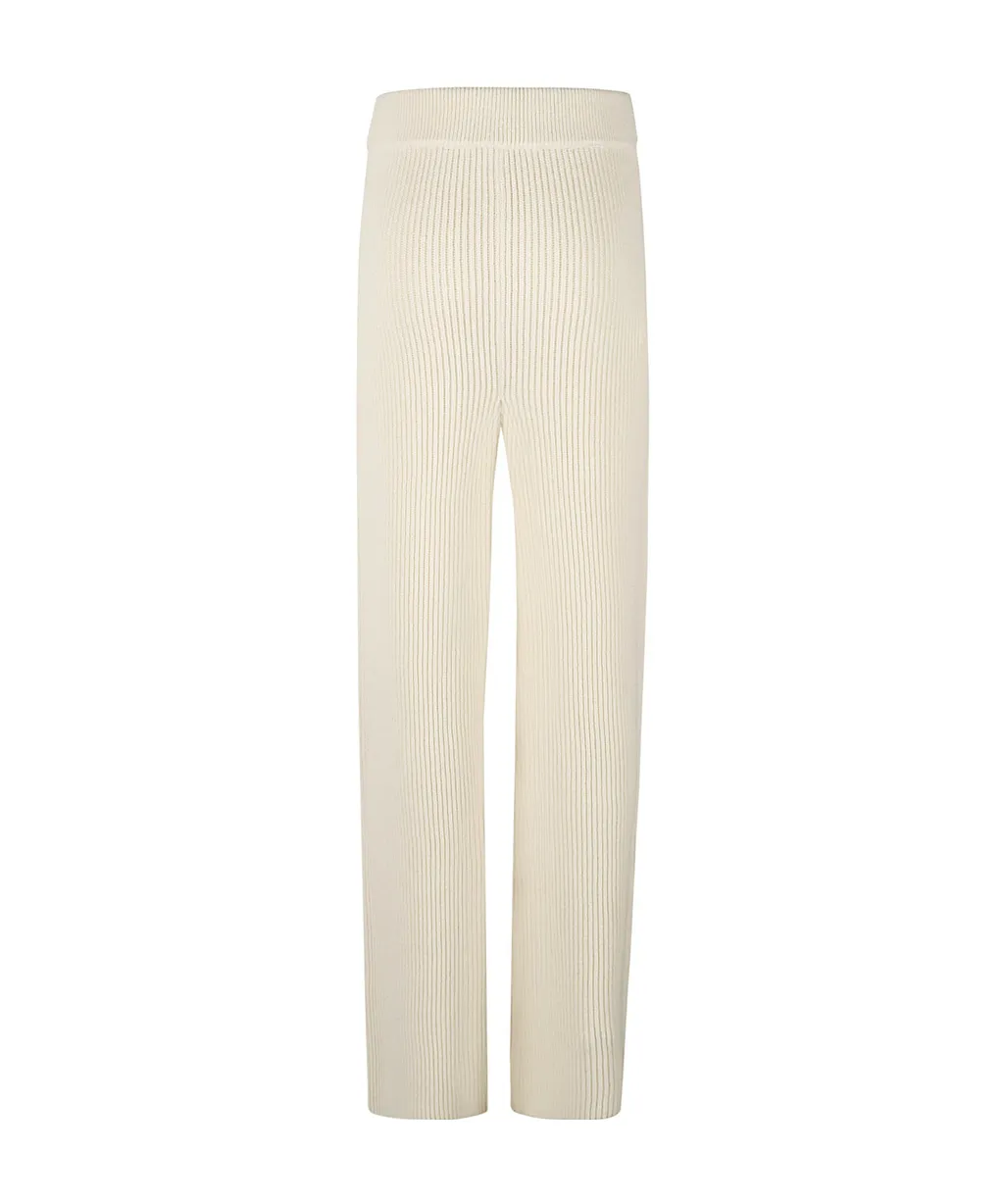 Ribbed Straight Leg Track Pants
