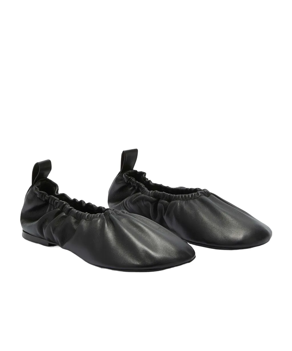 Gathered Detail Slip-On Flat Ballerinas