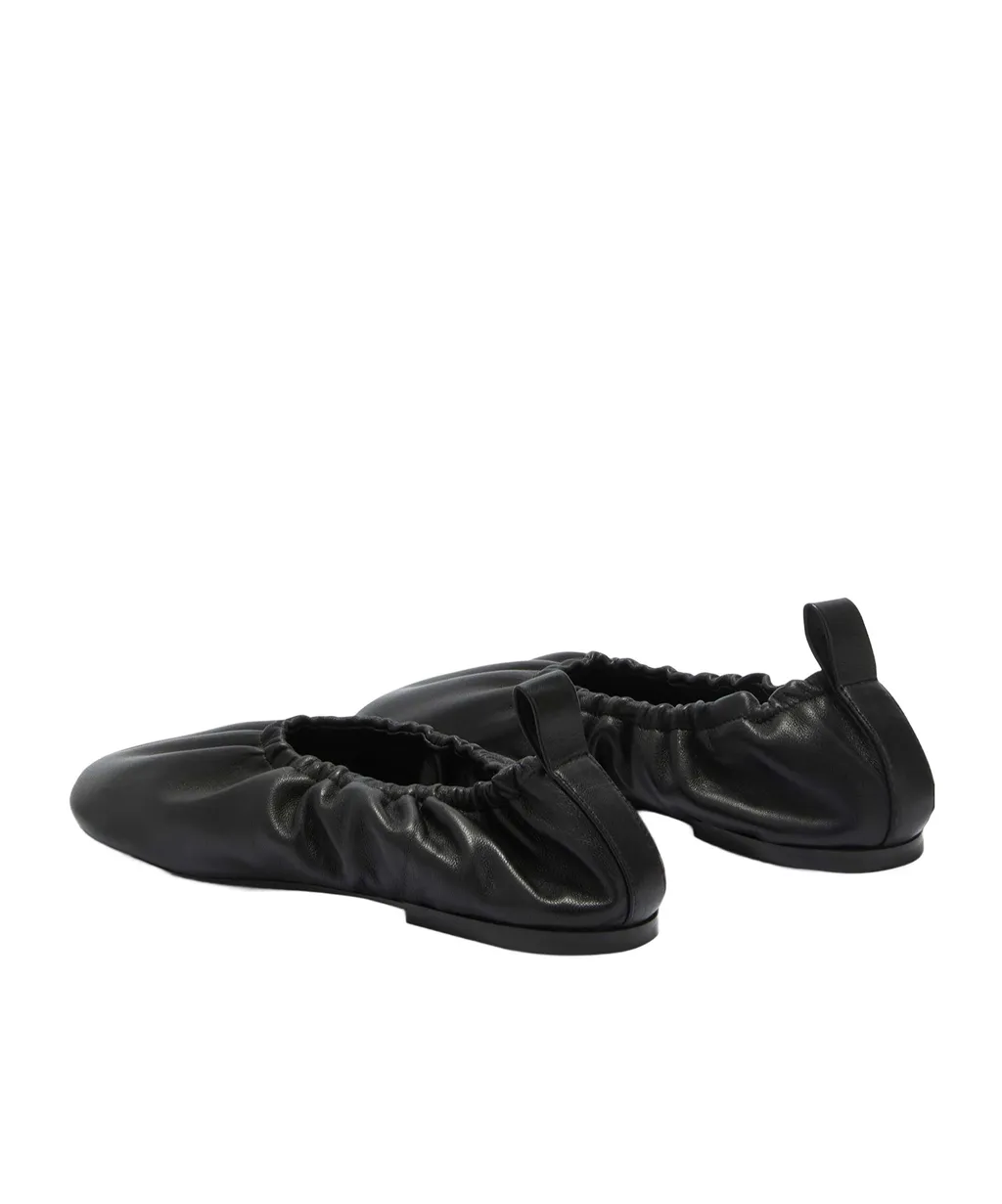 Gathered Detail Slip-On Flat Ballerinas